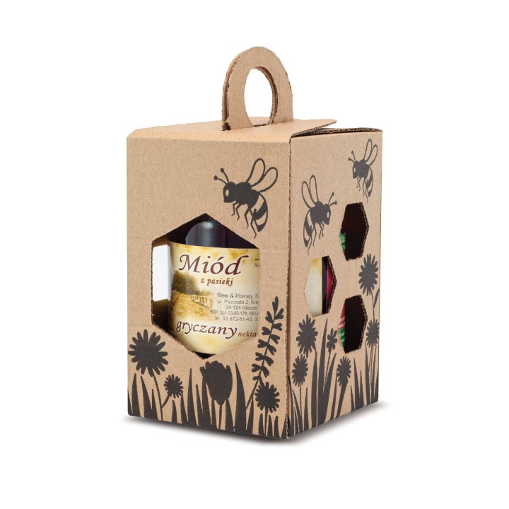 Pudełko Ozdobne na 1 słoik 350-500 ml (10szt) - P19A