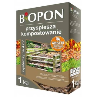 BIOPON - preparat przyspieszający kompostowanie 1kg + rękawiczki gratis - BP1126E