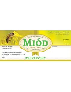 Paczka etykiet na miód rzepakowy (100szt) - wzór E1253