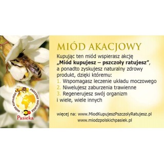 Ulotki o miodzie "Miód akacjowy" (20szt) - U77