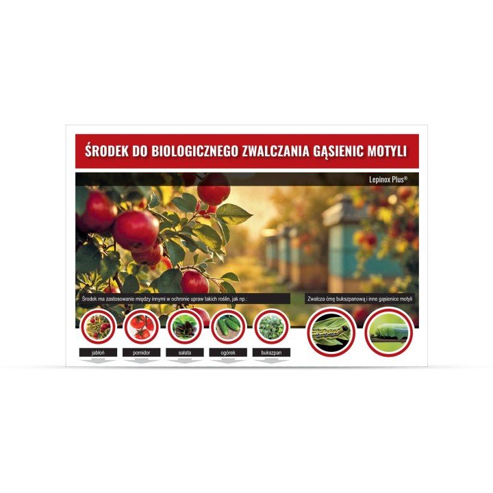 Ekologiczny środek na zwalczanie larw motyli 10g - wzór SOR1