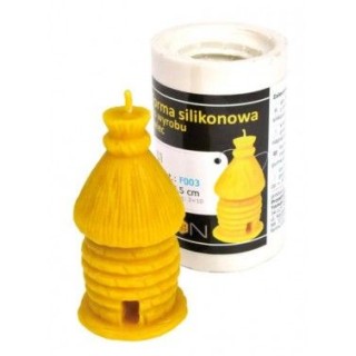 Silikonowa forma na świece - Ul - 9,5 cm - wzór F003