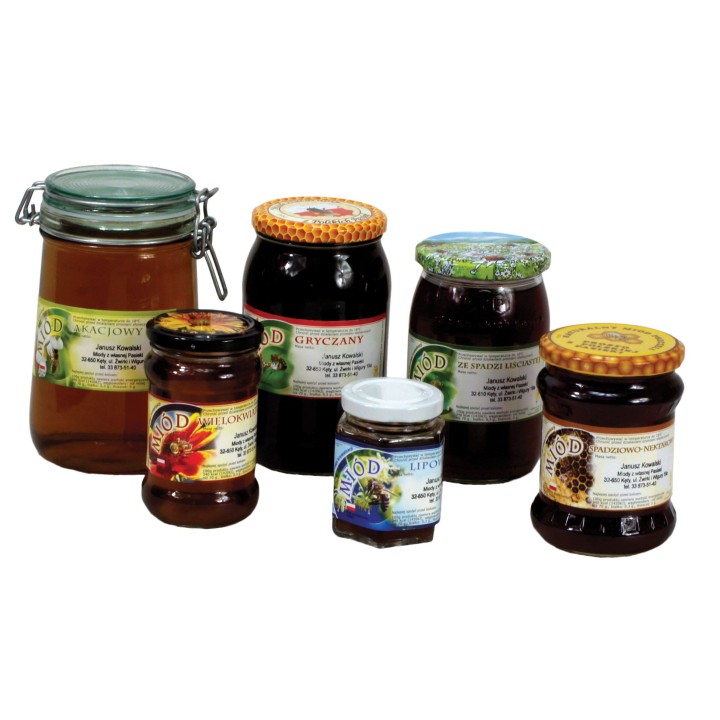 Paczka etykiet na miód nawłociowy 116x50 (100szt) - wzór E1027