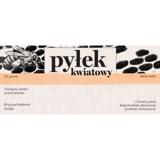 Paczka etykiet na pyłek kwiatowy (50szt) - wzór EP5