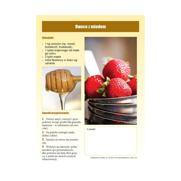 Broszurka informacyjna o miodzie - miód faceliowy (20szt) - U15