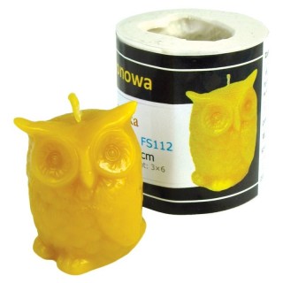 Silikonowa forma na świece - Sówka (5cm) - wzór FS112