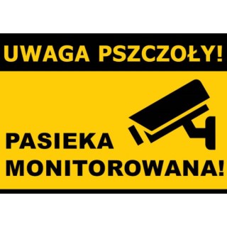 Średnia tablica ostrzegawcza PCV - Pasieka monitorowana  - wzór F229