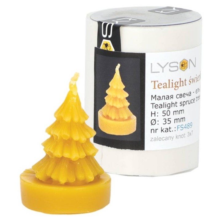 Silikonowa forma na świece - Świerk - wzór FS489