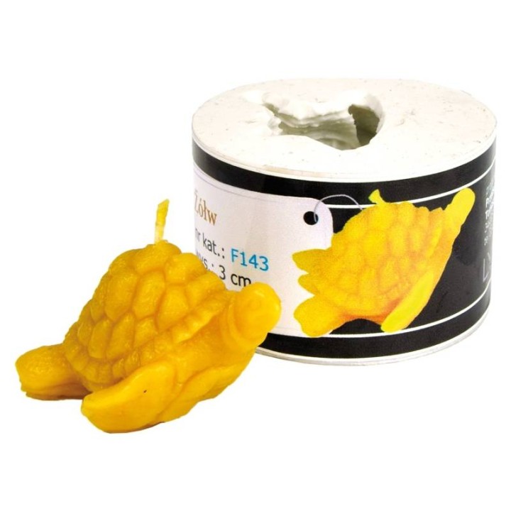 Silikonowa forma na świece - Żółw - wzór F143