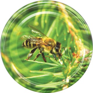 Paczka DUŻYCH nakrętek na słoiki z miodem (50szt) - wzór ND116
