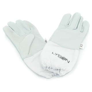 Rękawice pszczelarskie dziecięce (skórzane z płótnem) - 6011_D