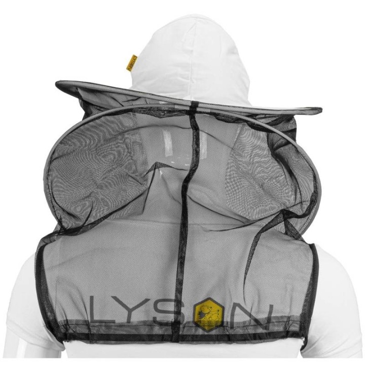 Kapelusz pszczelarski bawełniany z siatką i gumkami - 6006