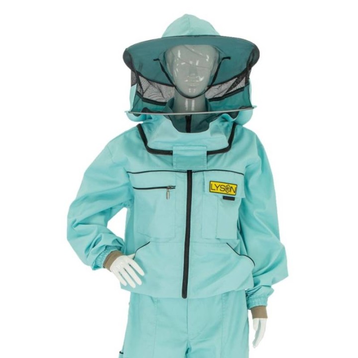 Bluza pszczelarska damska z kapeluszem rozpinana (COLOR LINE) - RÓŻNE KOLORY - M6057