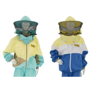 Bluza pszczelarska damska z kapeluszem rozpinana styl sport (COLOR LINE) - RÓŻNE KOLORY - M6057S