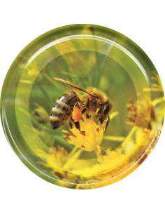 Paczka DUŻYCH nakrętek na słoiki na PYŁEK (10szt) - wzór...