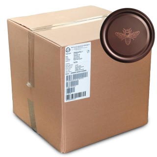 Karton zbiorczy (660 szt.) dużych nakrętek MATOWE Z PSZCZOŁĄ - wzór KND121