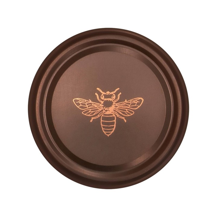 Karton zbiorczy (660 szt.) dużych nakrętek MATOWE Z PSZCZOŁĄ - wzór KND121