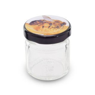 Paczka 30 szt słoiczków 50g z nakrętkami z dużą pszczołą (30szt) - A1PM