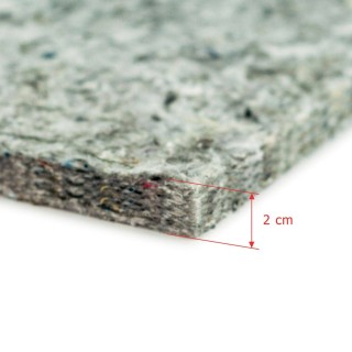 Mata filcowa gruba 2cm 1000g/m² wys. 50cm, 1 metr bieżący - MF5MB