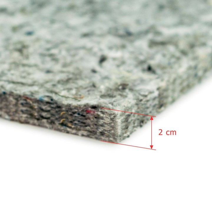 Mata filcowa gruba 2cm 1000g/m² wys. 50cm, 1 metr bieżący - MF5MB