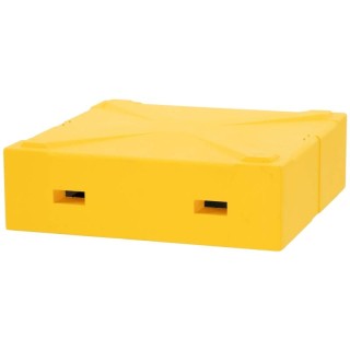 Daszek wysoki wielkopolski, Ostrowskiej z wentylacją, malowany (żółty) - CLASSIC - W1094W_C