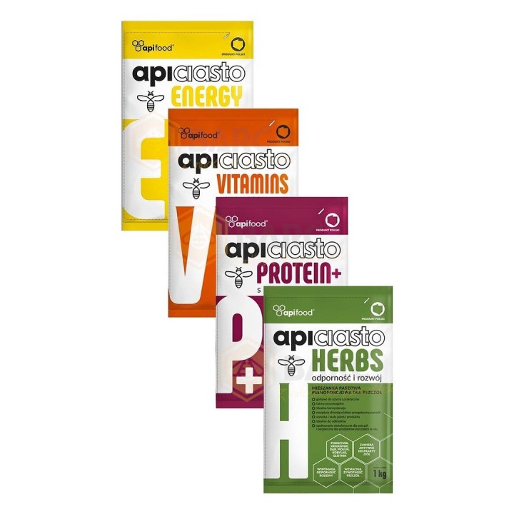 Ciasto pokarm dla pszczół - stymulacja rozwoju - APICIASTO ENERGY 1kg  - API