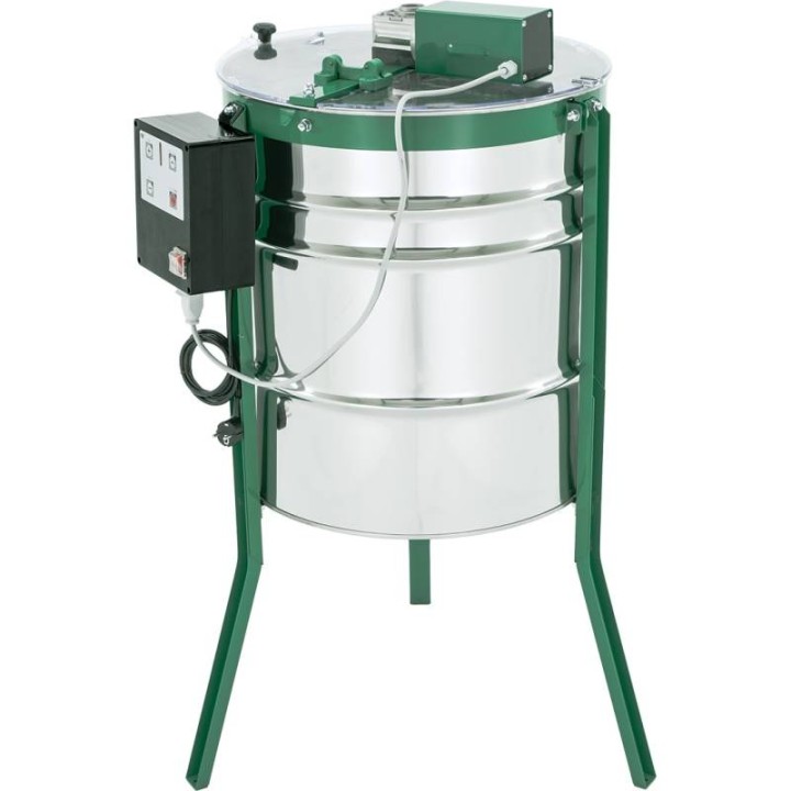 Miodarka diagonalna 4-ramkowa Ø525 mm, ramka: WIELKOPOLSKA, LANGSTROTH, elektr.ECO 200W – SPECIAL - SN_531