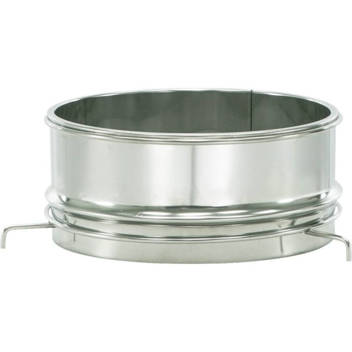 Sito nierdzewne Ø320 mm do odstojników 50-100 kg, podwójne z uchwytami - SN_39/A