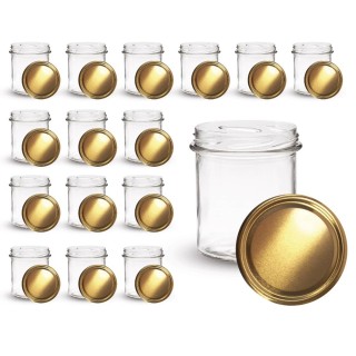 Zestaw 16szt słoików A94 słoik 350ml z zakrętkami na grzyby, mięso, przetwory ND68 - A94ND68