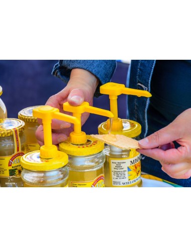 Dozownik DUŻY pompka do miodu z nakrętką fi...