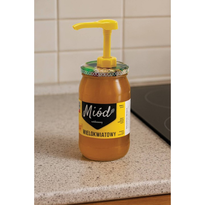 Dozownik DUŻY do miodu z nakrętką fi 82mm - DOZ12