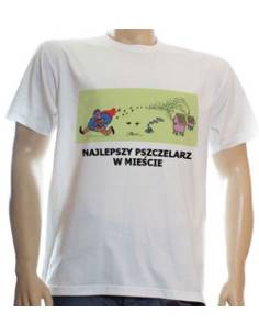 Koszulka "NAJLEPSZY PSZCZELARZ W MIEŚCIE" bawełniana,...