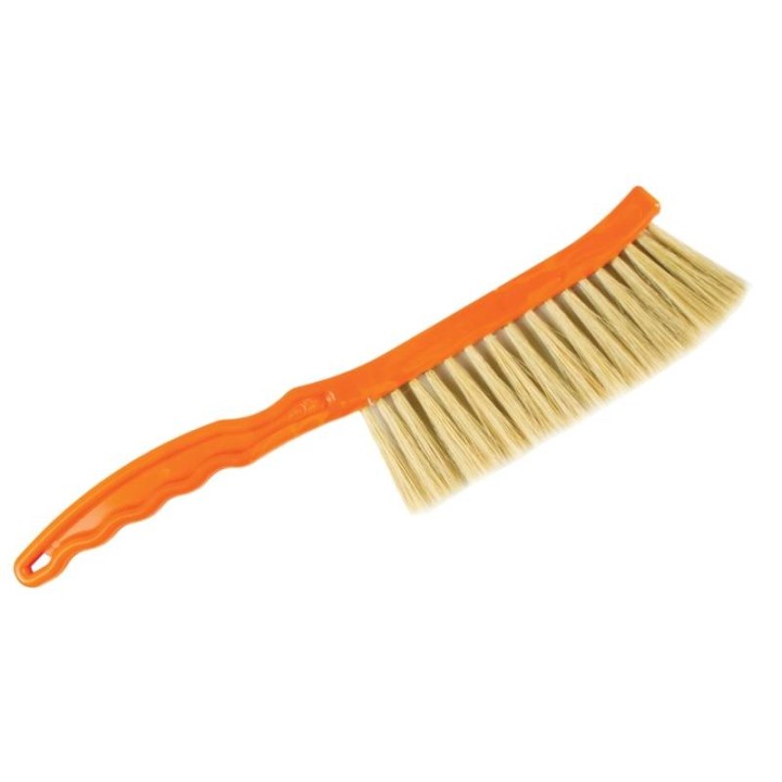 Zmiotka pszczelarska z włosia naturalnego krótka, szczecina, rączka plastikowa – BeeTools -  3034R
