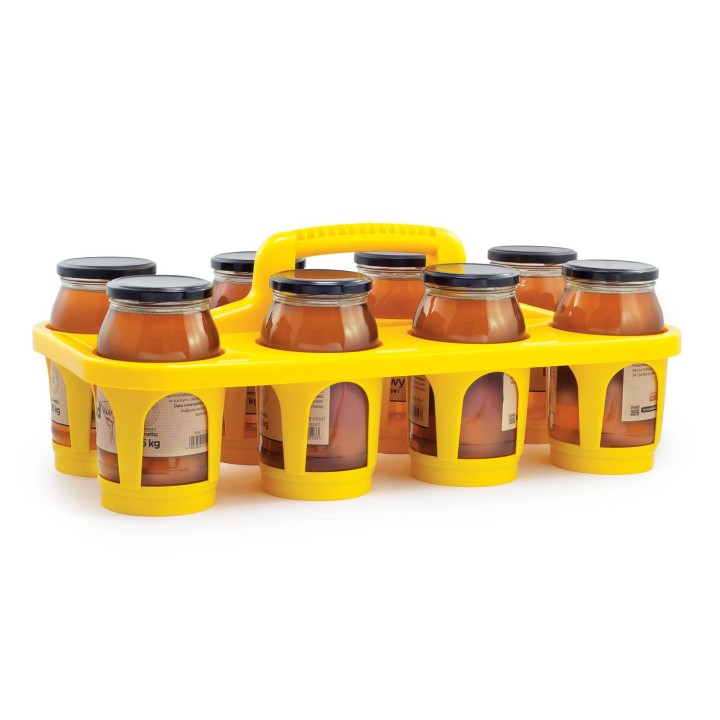 Transporter na 8 słoików - żółty - TS5