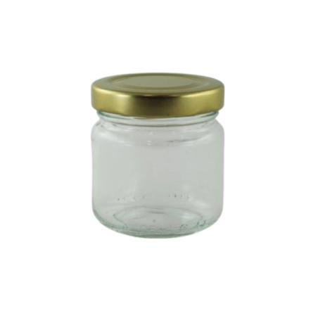 Paczka 15 szt słoiczków 106 ml VASO CEE z nakrętkami złotymi -  A116