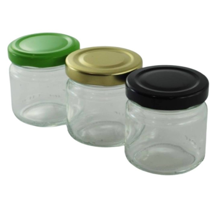 Paczka 15 szt słoiczków 106 ml VASO CEE z nakrętkami zielonymi -  A116G