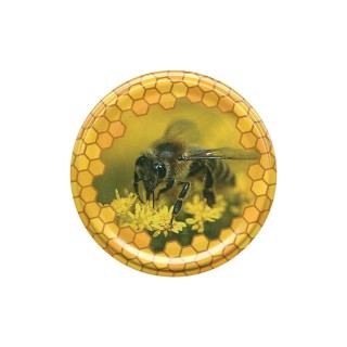 Paczka MAŁYCH nakrętek na słoiki z miodem (50szt) NAWŁOĆ - wzór NM86