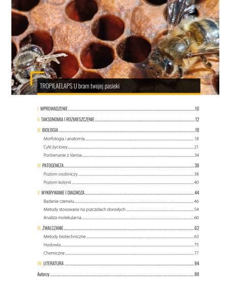 Książka "Tropilaelaps – u bram Twojej pasieki". Nowe zagrożenie dla pszczół - K280