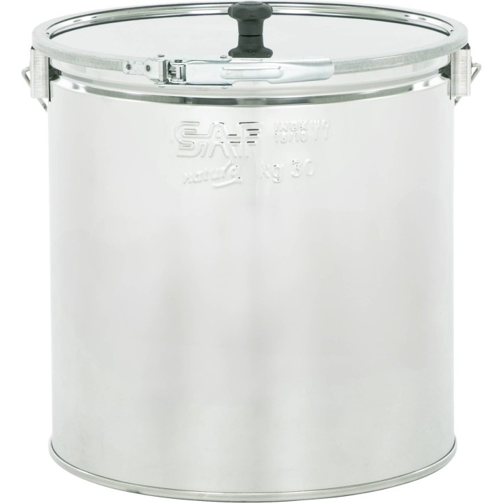 Wiadro nierdzewne 30 kg bez sita, pierścień zaciskowy - SN_250