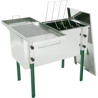 Stół do odsklepiania uniwersalny 1000 mm z pokrywą, zawór plastikowy w dnie