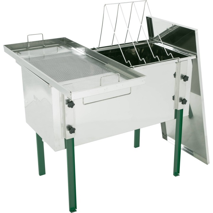 Stół do odsklepiania uniwersalny 1000 mm z pokrywą, zawór plastikowy w dnie