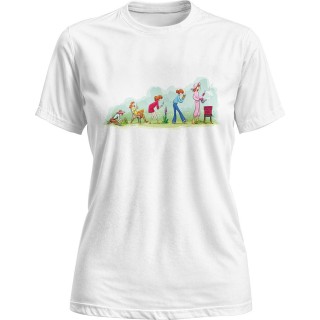 T-shirt biały EWOLUCJA DAMSKA