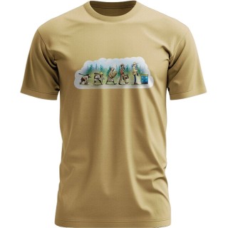 T-shirt beżowy EWOLUCJA