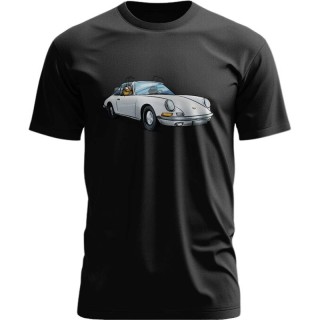 T-shirt czarny PORSCHE