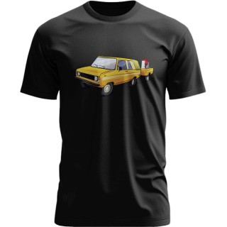 T-shirt czarny TARPAN
