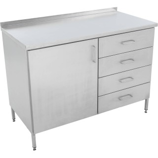 Szafka do pracowni pasiecznej, z szufladami, cichym domykiem, 1200 mm - PREMIUM - W933_P