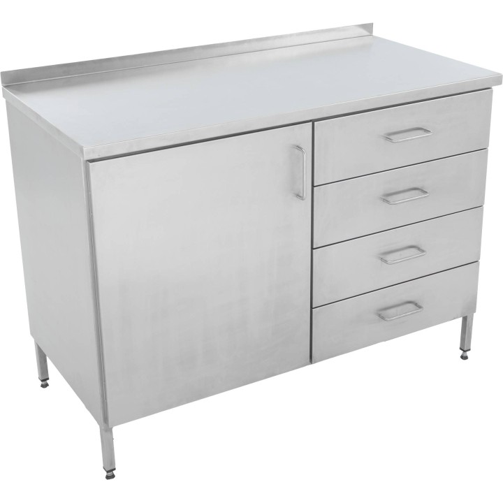 Szafka do pracowni pasiecznej, z szufladami, cichym domykiem, 1200 mm - PREMIUM - W933_P