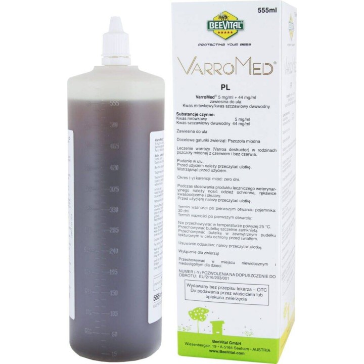 VARROMED® BeeVital butelka 555 ml plus HiveAlive Max Protein 500g - VIITA33