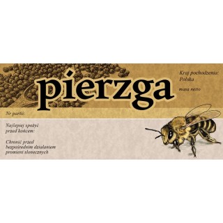 Etykiety na pierzgę (50szt) - wzór EPIE3