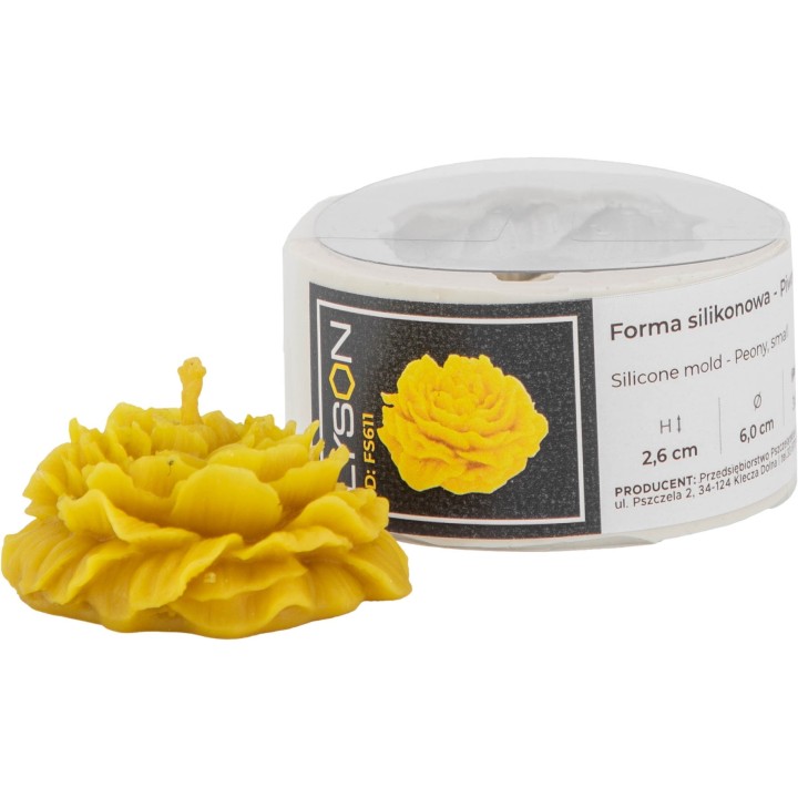 Forma silikonowa - Piwonia mała - FS611